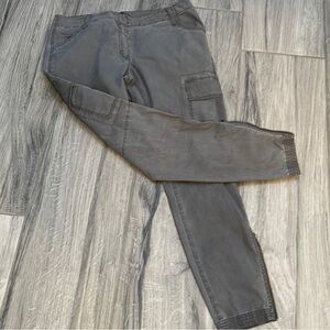 MASSIVE SALE:Eileen Fisher Distressed Look Jogger Bottom Side zip